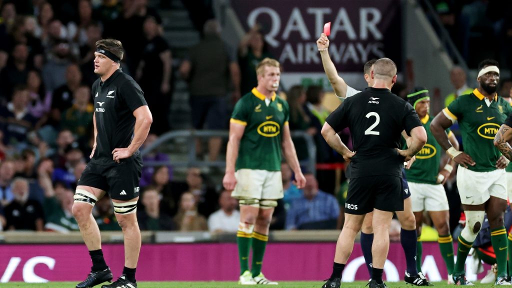 Red-carded Scott Barrett faces missing the start of the World Cup