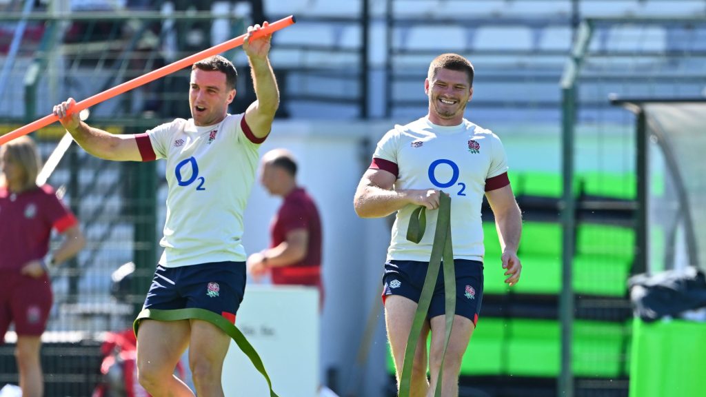 The post-game ‘joking’ George Ford was doing with Owen Farrell