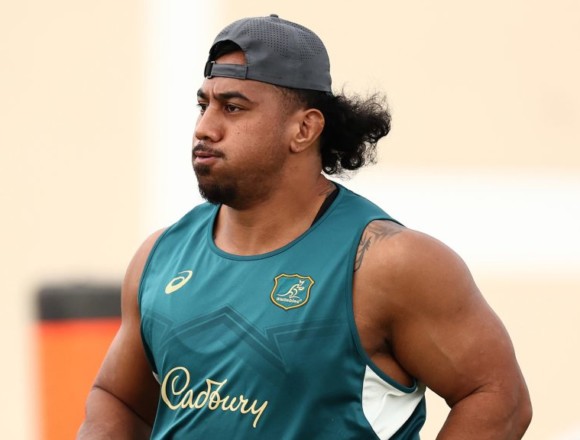 The 130kg giant-sized former NRL prospect tasked with replacing Tupou and Skelton