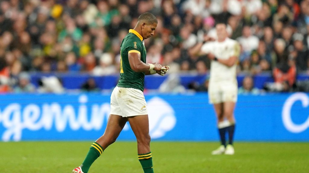 Manie Libbok thrown World Cup final lifeline by Nienaber after first-half axing