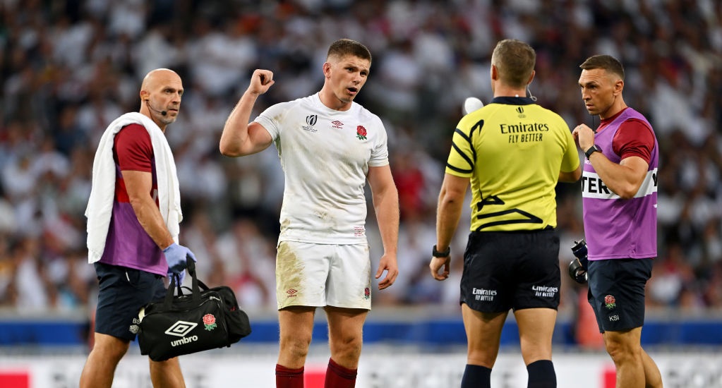 Owen Farrell becomes first player to be beaten by the clock