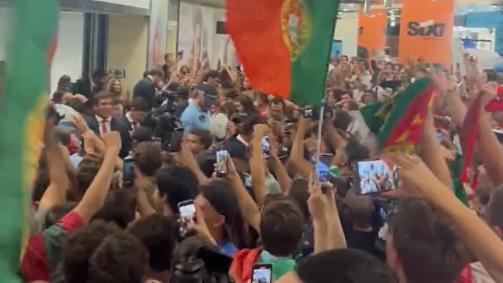 Portugal receive legendary welcome from packed airport after historic win