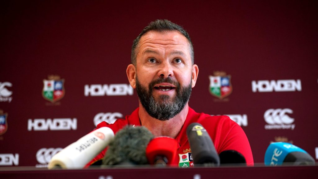 Andy Farrell explains what could go wrong in picking his Lions coaches